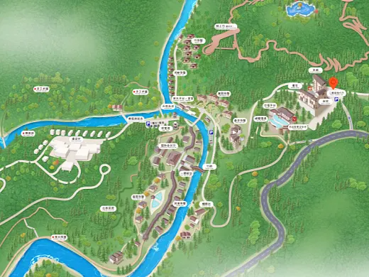 沁县结合景区手绘地图智慧导览和720全景技术，可以让景区更加“动”起来，为游客提供更加身临其境的导览体验。